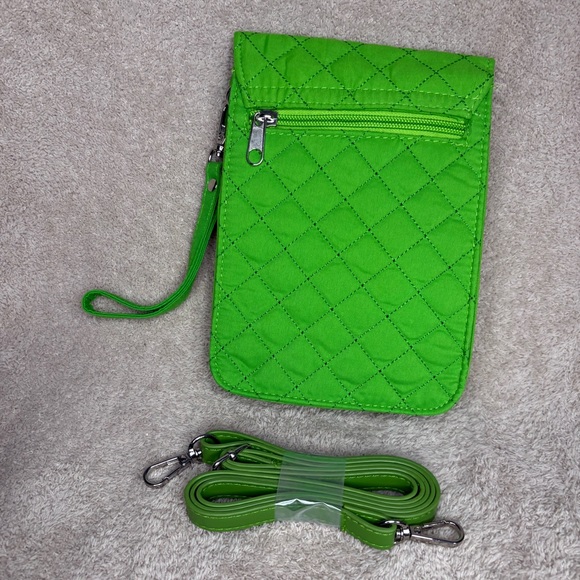 Quilted Four Leaf Clover Crossbody Bag; Willabee & Ward Collections-Danbury Mint - Picture 2 of 7